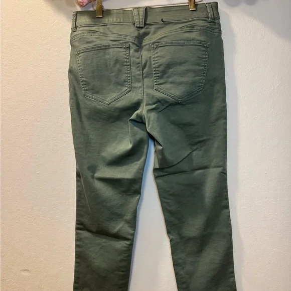 Bass Olive Green Skinny Stretch Jeans - Picture 4 of 9